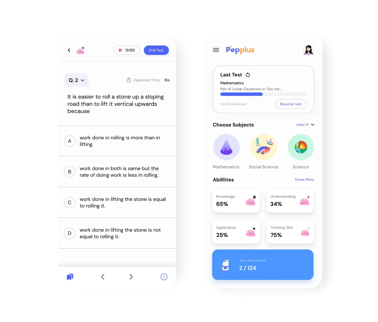 Android app built with the MVVM architecture to assess students' knowledge, understanding, application, and critical thinking skills. 