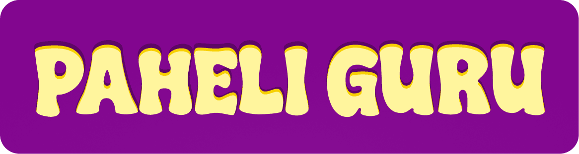 UI screens of Paheli Guru quiz app featuring daily puzzle question and leaderboard with top performers.