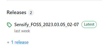 GitHub repository releases section showing generated Android release tag